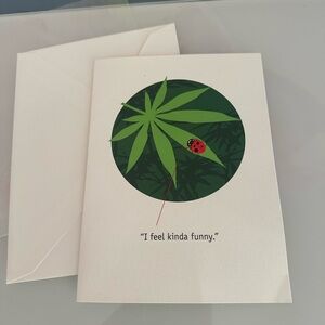 FUNNY STONER HIPPIE HAPPY BIRTHDAY CARD - NEW